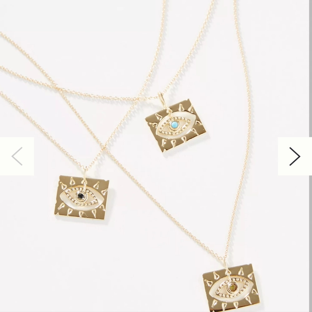 Anthropologie Eye Necklace